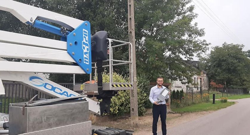 Rybno. Budowa nowoczesnego oświetlenia w miejscowości Złota