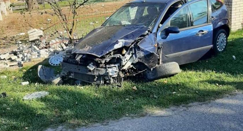 Wypadek w gminie Brochów - sprawca bez prawa jazdy 