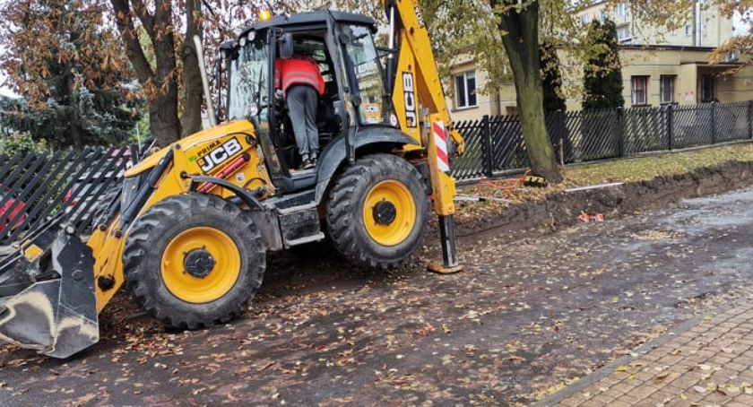 Drogi w Sochaczewie - remont uliczki obok sądu
