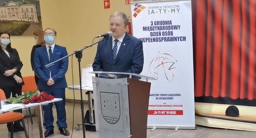 Wicestarosta Tadeusz Głuchowski o nowej siedzibie Warsztatu Terapii Zajęciowej w Sochaczewie
