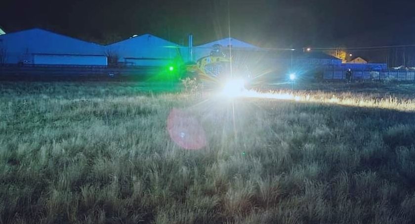 Wypadek przy pracy w Feliksowie - ręka mężczyzny zakleszczona w maszynie