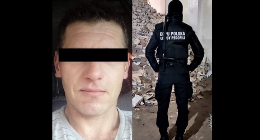 Łowcy Pedofili podczas akcji w pobliskiej miejscowości - na miejscu także policja i Służby Ochrony Kolei 