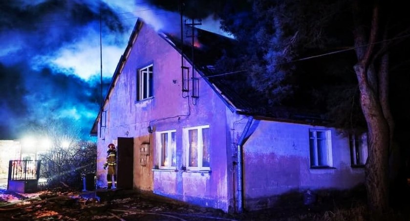 Pożar w Rybnie 8 lutego
