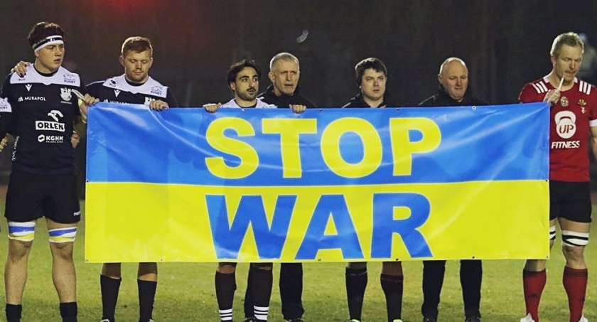 Sochaczewscy rugbiści przeciwko wojnie