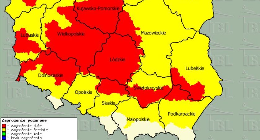 Powiat sochaczewski - zagrożenie pożarowe na najwyższym poziomie!