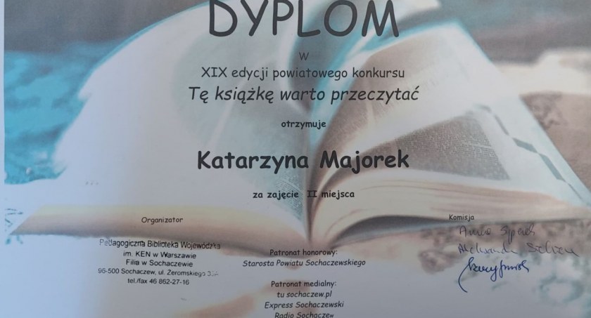 Sukces uczennicy z Iwaszkiewicza