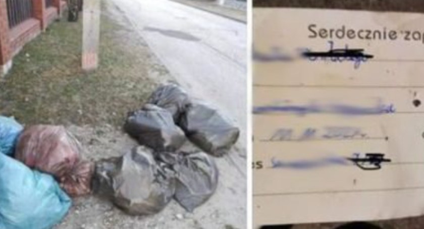 Śmieci pod bramą sochaczewianki - afera w internecie