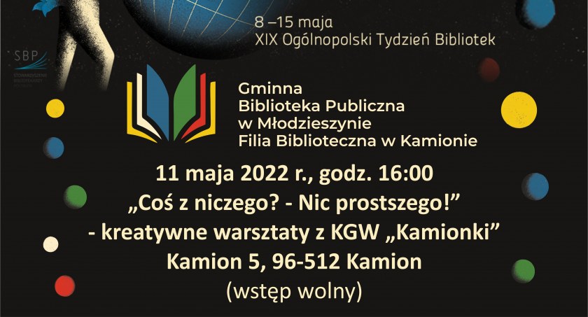 Kreatywne warsztaty z KGW „Kamionki" w filii bibliotecznej w Kamionie