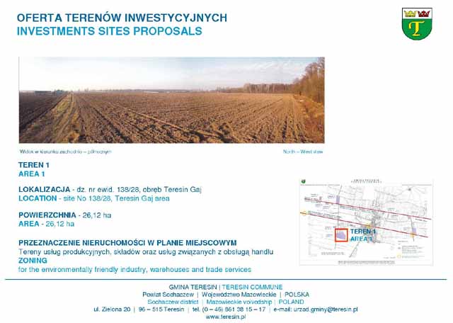 Teresin inwestycyjnie zaprezentowany