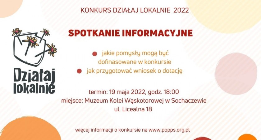 Spotkanie informacyjne Działaj Lokalnie 2022
