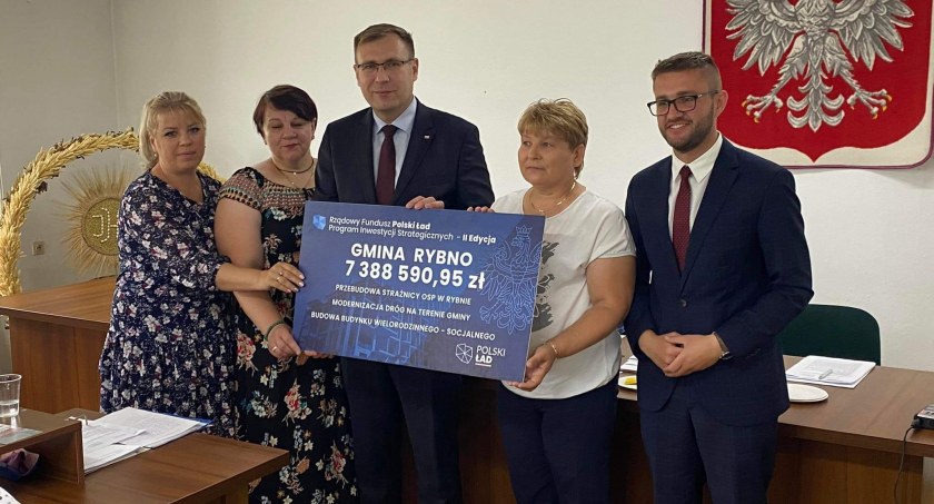 Gmina Rybno: Przekazano promesę na blisko 7,5 mln zł z Polskiego Ładu