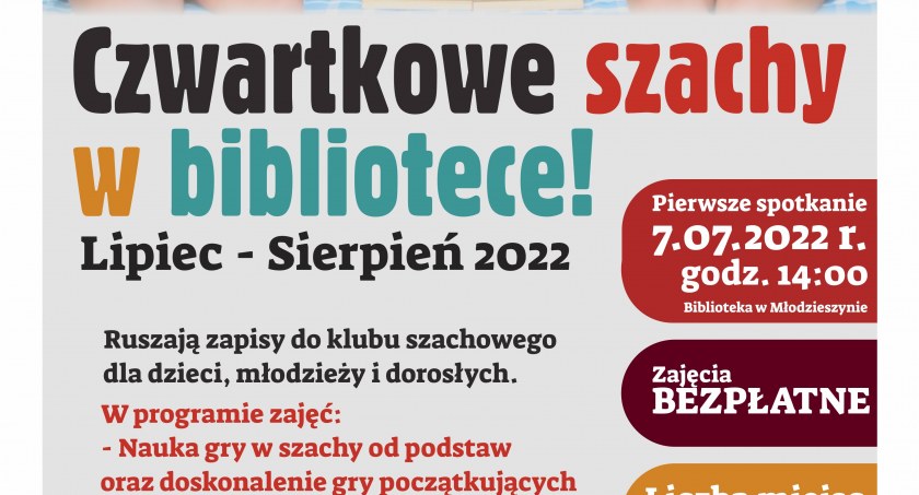 Gmina Młodzieszyn: czwartkowe szachy w bibliotece!
