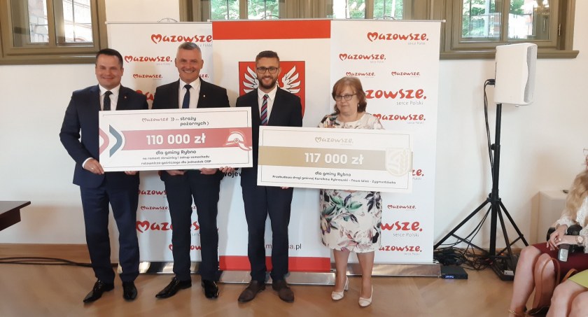 Gmina Rybno: Prawie 230 tys. zł dofinansowania na realizację  kolejnych zadań, które będą służyły mieszkańcom