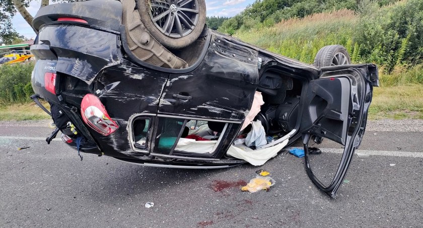Wypadek w Młodzieszynku - wśród poszkodowanych dzieci