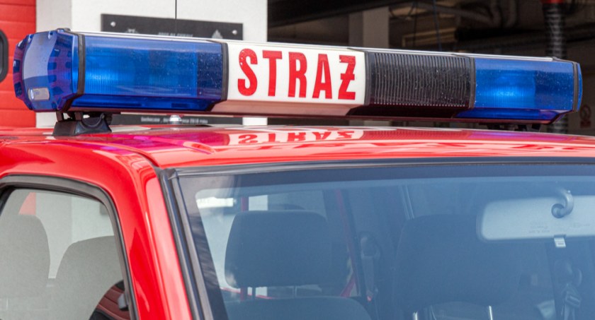 Wypadek w Wikcinku - droga zablokowana