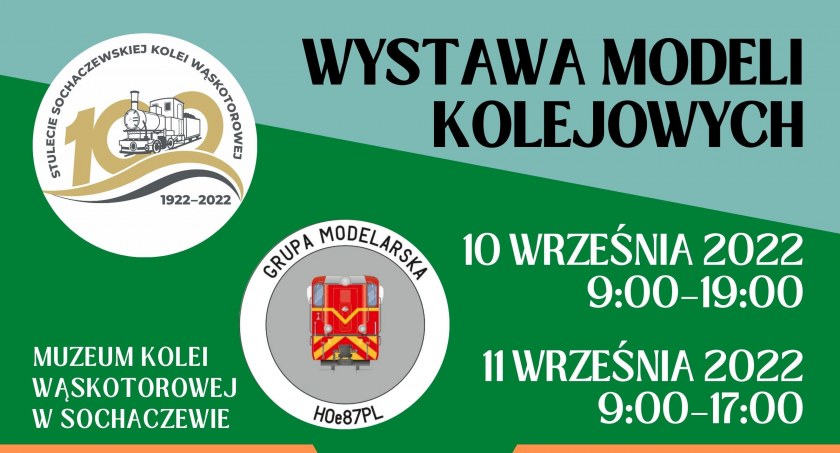 Wystawa modeli kolejowych w Muzeum Kolei Wąskotorowej