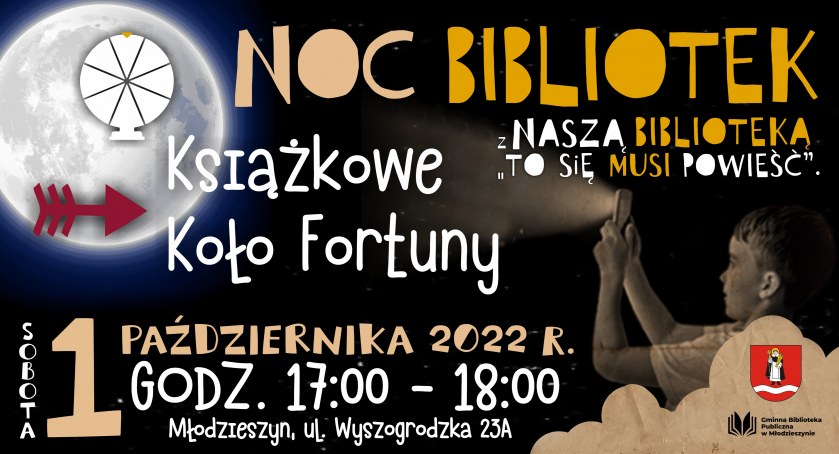 Noc Bibliotek w Młodzieszynie: Książkowe koło fortuny!
