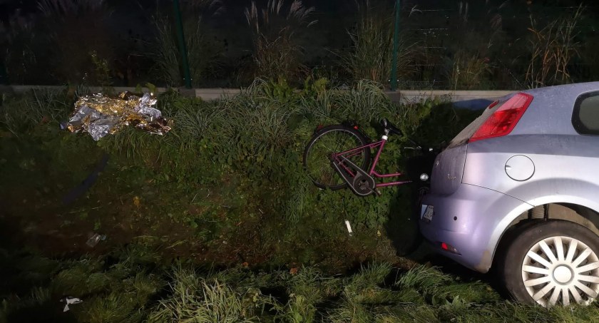 Potrącenie rowerzystki - poranna interwencja służb ratowniczych 
