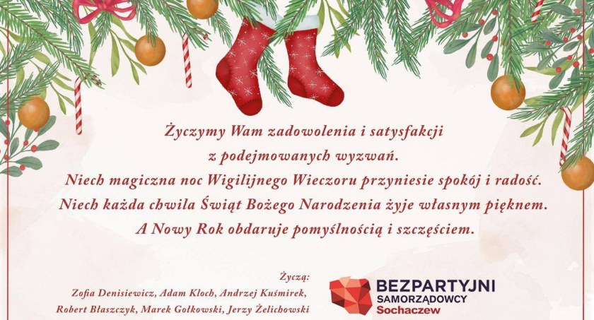 Życzenia od Bezpartyjnych Samorządowców
