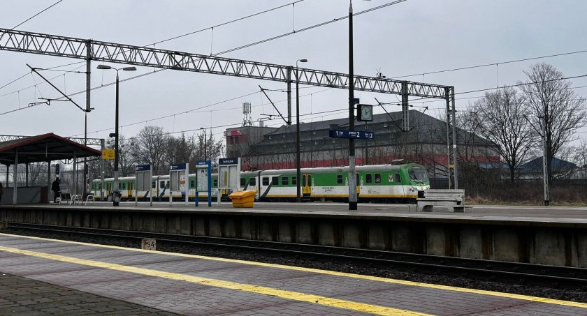 PKP Sochaczew - pies na torach cudem uniknął śmierci