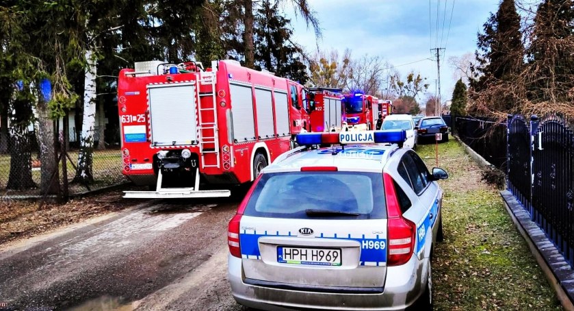 Pożar w Juliopolu - spłonęła kotłownia w domu jednorodzinnym
