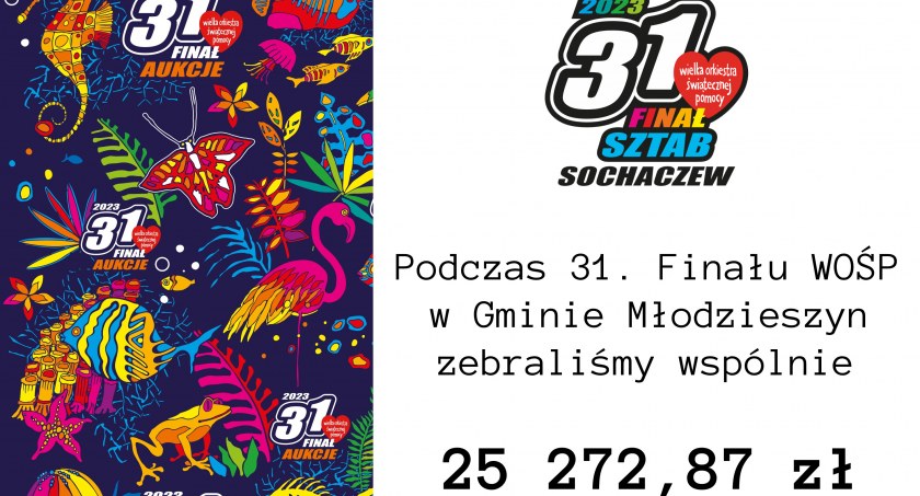 Podsumowanie 31. Finału Wielkiej Orkiestry Świątecznej Pomocy w gminie Młodzieszyn