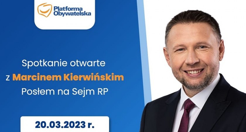 Otwarte spotkanie z posłem Marcinem Kierwińskim w Teresinie