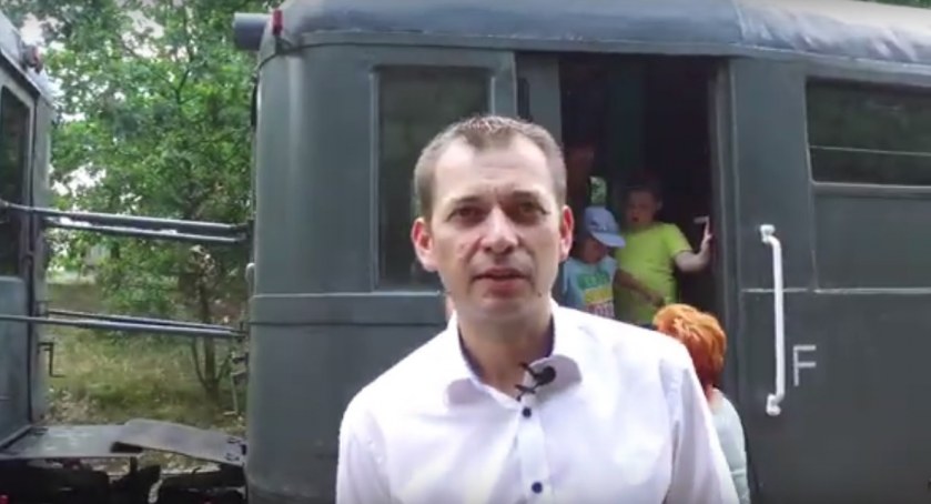 Marcin Prengowski o Kolei Warszawsko-Wiedeńskiej w Muzeum Kolei Wąskotorowej