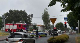 Wypadek na skrzyżowaniu Staszica i 600-lecia 
