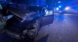 Wypadek na Inżynierskiej - wyciekło paliwo 