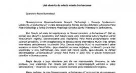 List do Władz Miasta w sprawie Pana Osieckiego