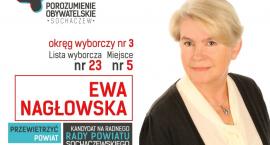 Ewa Nagłowska – Kandydatka do Rady Powiatu – Okręg wyborczy nr 3 Lista wyborcza nr 23 Mi