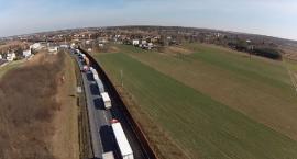 Protest transportowców w Sochaczewie – video