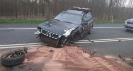 Zderzenie aut w Kuznocinie: kierowca Audi miał 4 promile