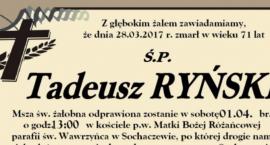 Żegnamy Tadeusza Ryńskiego