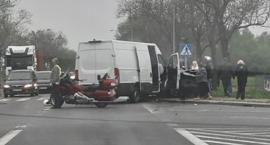 Wypadek na DK 92 - dwa śmigłowce ratunkowe na miejscu, droga zablokowana 