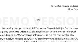 Apel do Burmistrza