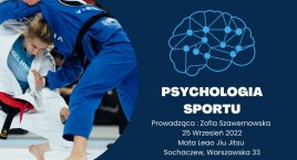 Stres przed zawodami ?  - ogarnij to. Seminarium z psychologiem sportowym Zofią Szawernowską.