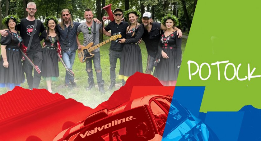 Koncert PotOCK - pokaz świateł - ceremonia mety Valvoline Rajdu Małopolski 2023