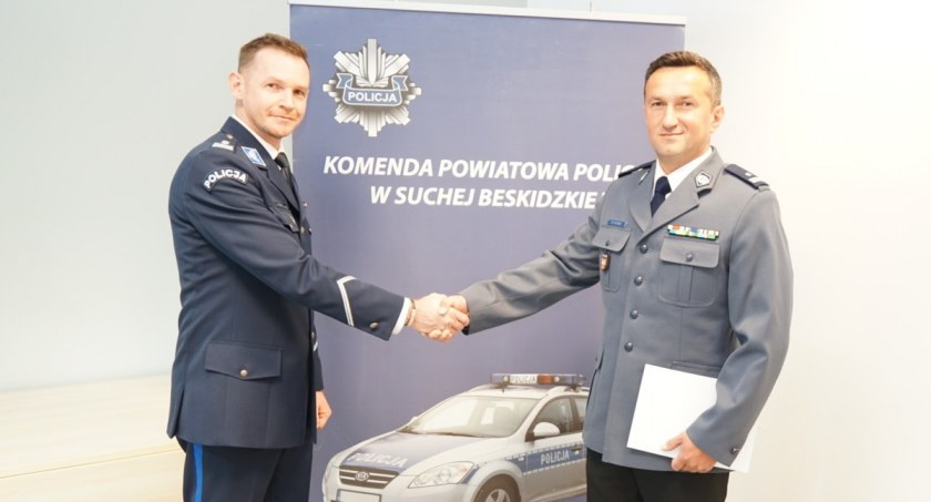 Daniel Chlebda nowym zastępcą komendanta Komendy Powiatowej Policji w Suchej Beskidzkiej 