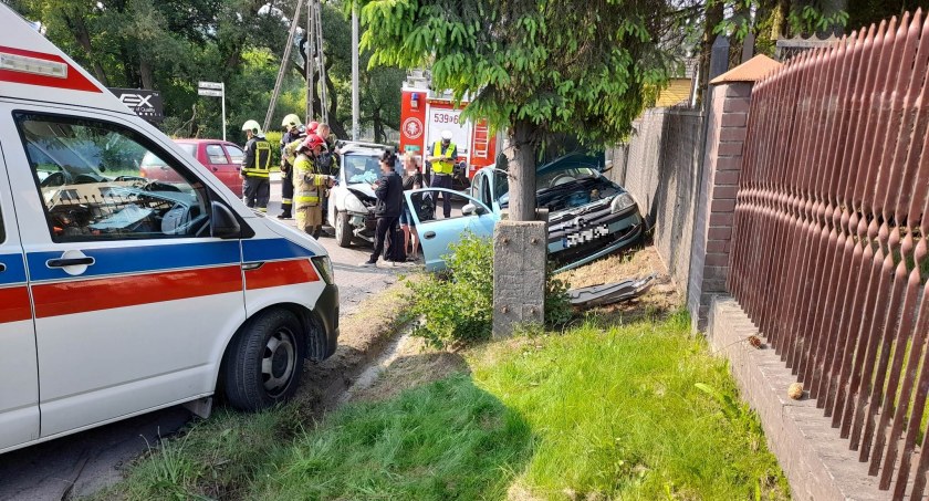 Jordanów: Kraksa na Kolejowej 