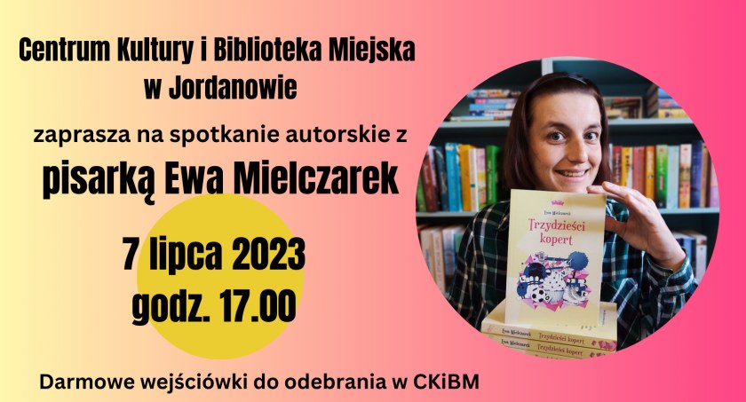 Biblioteka w Jordanowie przedstawiła kolejnego gościa wakacyjnych spotkań autorskich