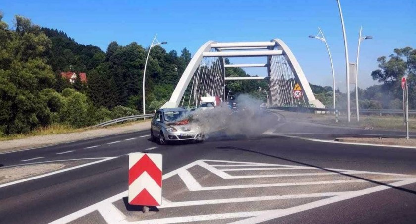 Sucha Beskidzka: Pożar na obwodnicy miasta 