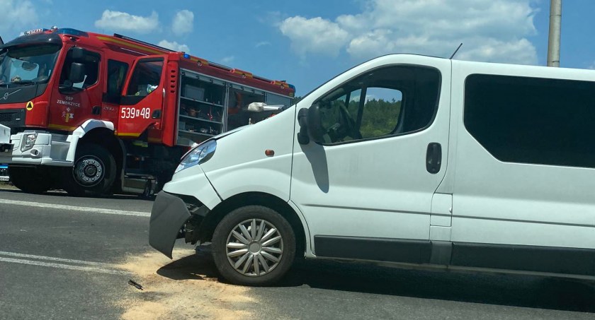 Kolizja na obwodnicy Zembrzyc 