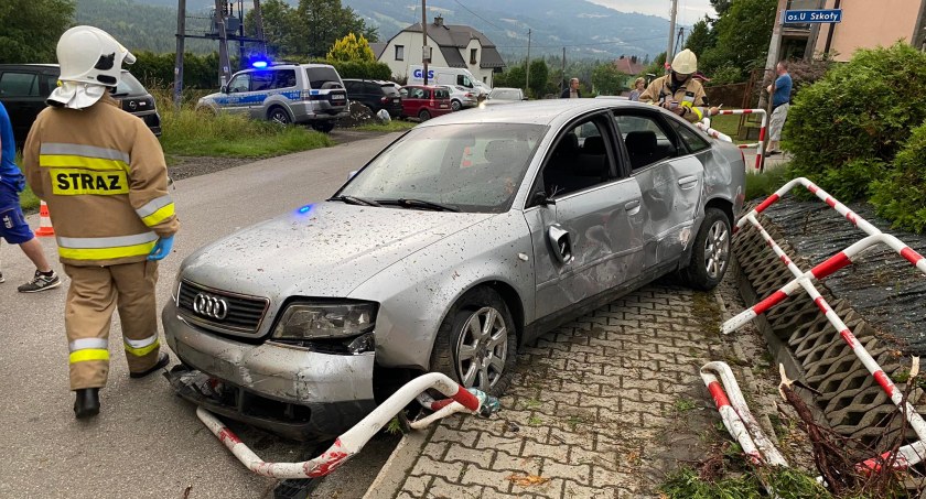 Poważne zdarzenie drogowe w Hucisku 