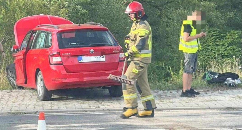 Znowu kolizja przy wyjeździe z Suchej Beskidzkiej 