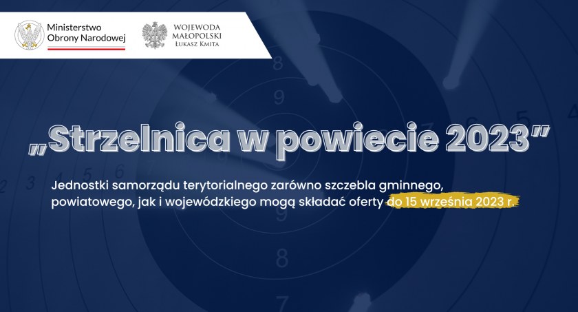 Strzelnica w powiecie. Samorządy mogą ubiegać się o dotacje