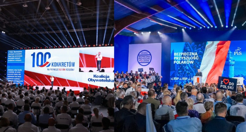 Prawo i Sprawiedliwość oraz Koalicja Obywatelska ogłosiły na konwencjach swoje programy wyborcze!