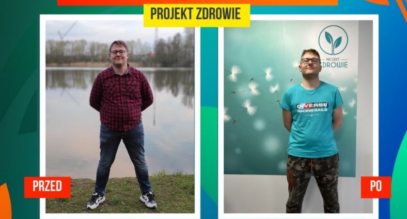 Niesamowita metamorfoza – Pan Konrad schudł 19 kg w 5 miesięcy w Projekt Zdrowie.