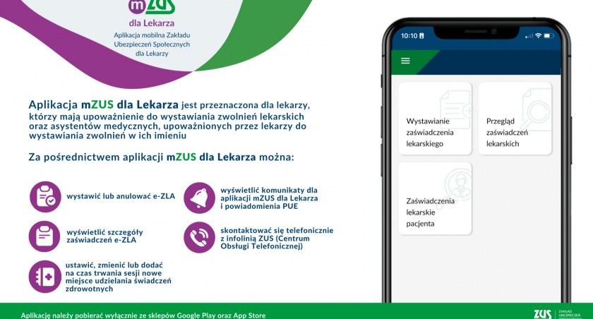Nowa aplikacja dla lekarzy do wystawiania zwolnień